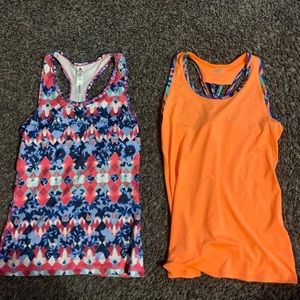 Two athletic tank tops